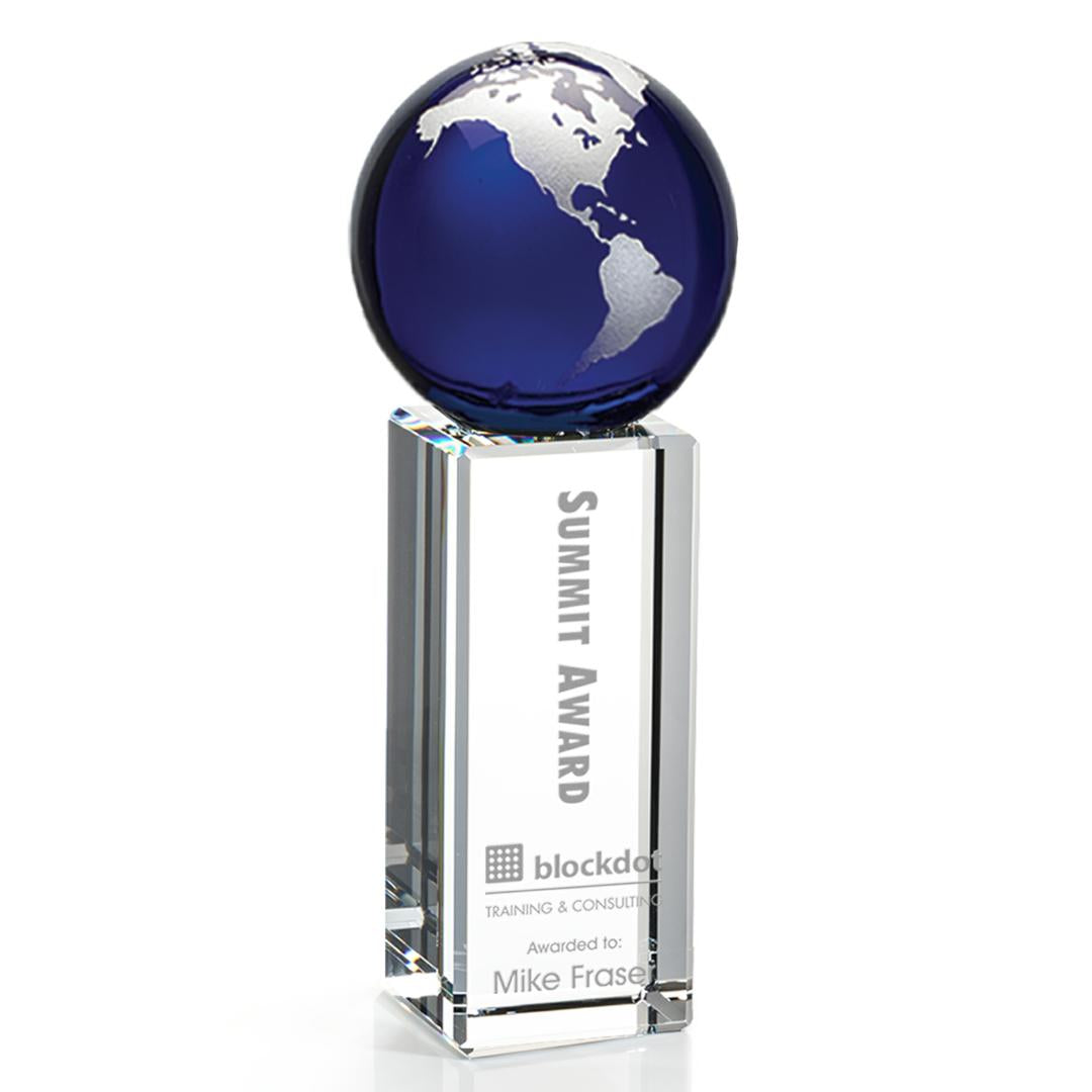 Luz Globe Award - Blue/Silver — OPG7302-S