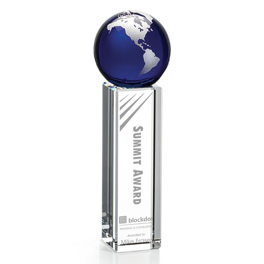 Luz Globe Award - Blue/Silver — OPG7303-S