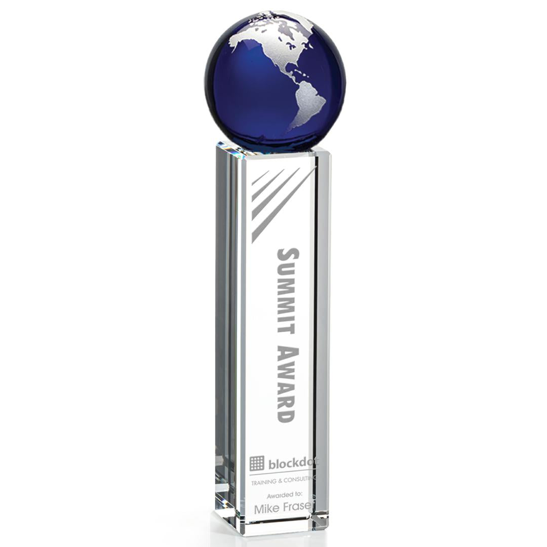 Luz Globe Award - Blue/Silver — OPG7304-S