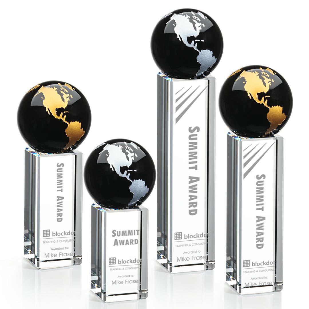 Luz Globe Award - Black/Gold — OPG731-KG