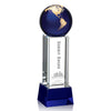 Luz Globe Award on Base - Blue/Gold