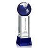 Luz Globe Award on Base - Blue/Silver