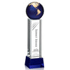 Luz Globe Award on Base - Blue/Gold