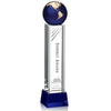 Luz Globe Award on Base - Blue/Gold