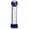 Luz Globe Award on Base - Blue/Silver