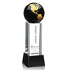 Luz Globe Award on Base - Black/Gold
