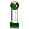 Luz Globe Award on Base - Green/Gold