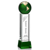 Luz Globe Award on Base - Green/Gold