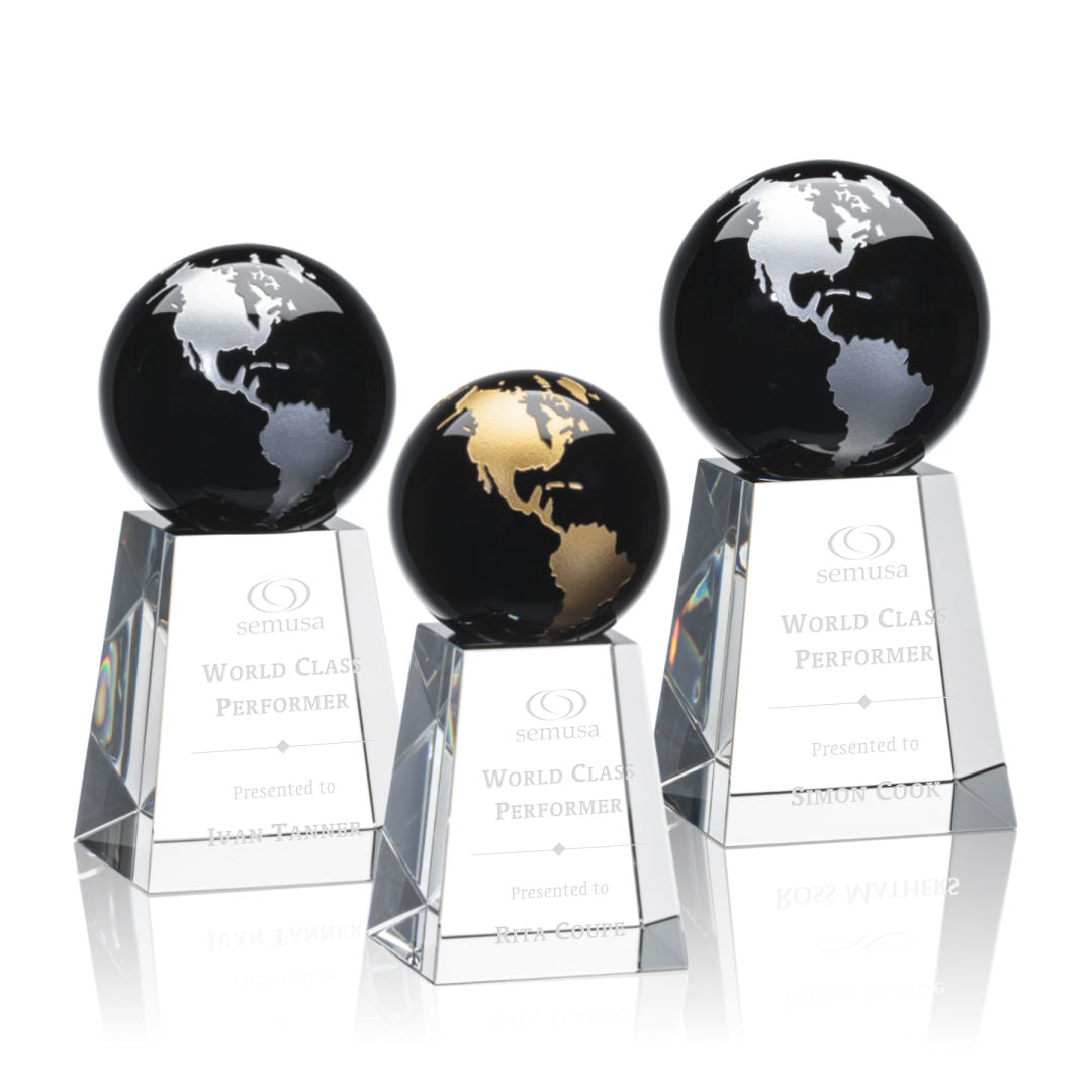 Heathcote Globe Award - Black/Gold — OPG851-KG