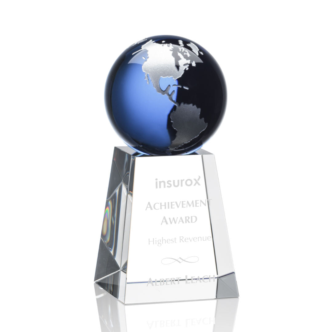 Heathcote Globe Award - Blue/Silver — OPG8512-LS