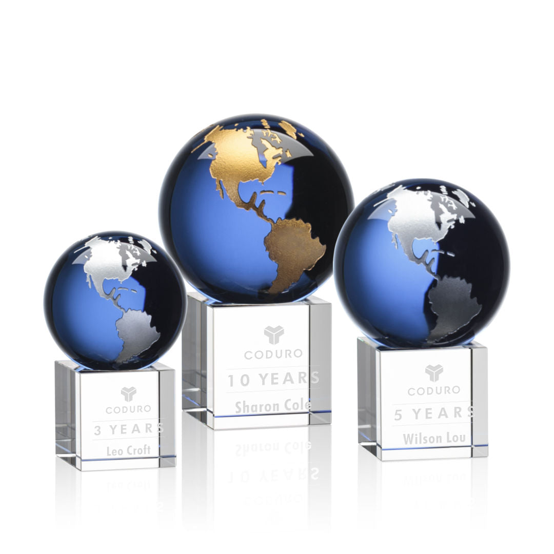 Haywood Globe Award - Blue/Gold — OPG852-LG