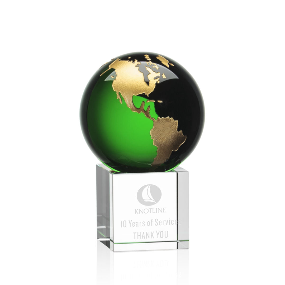 Haywood Globe Award - Green/Gold — OPG8522-GG