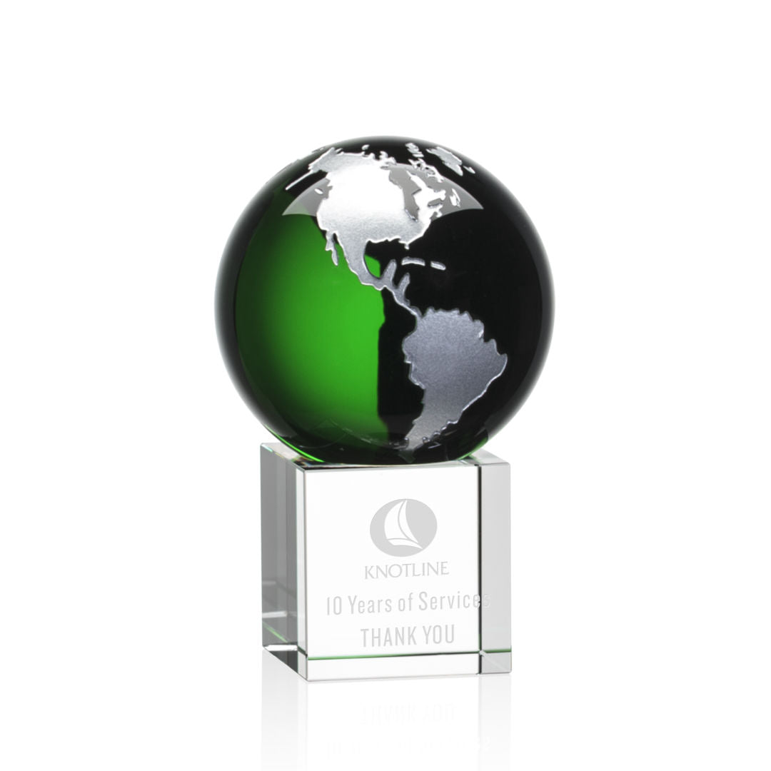 Haywood Globe Award - Green/Silver — OPG8522-GS