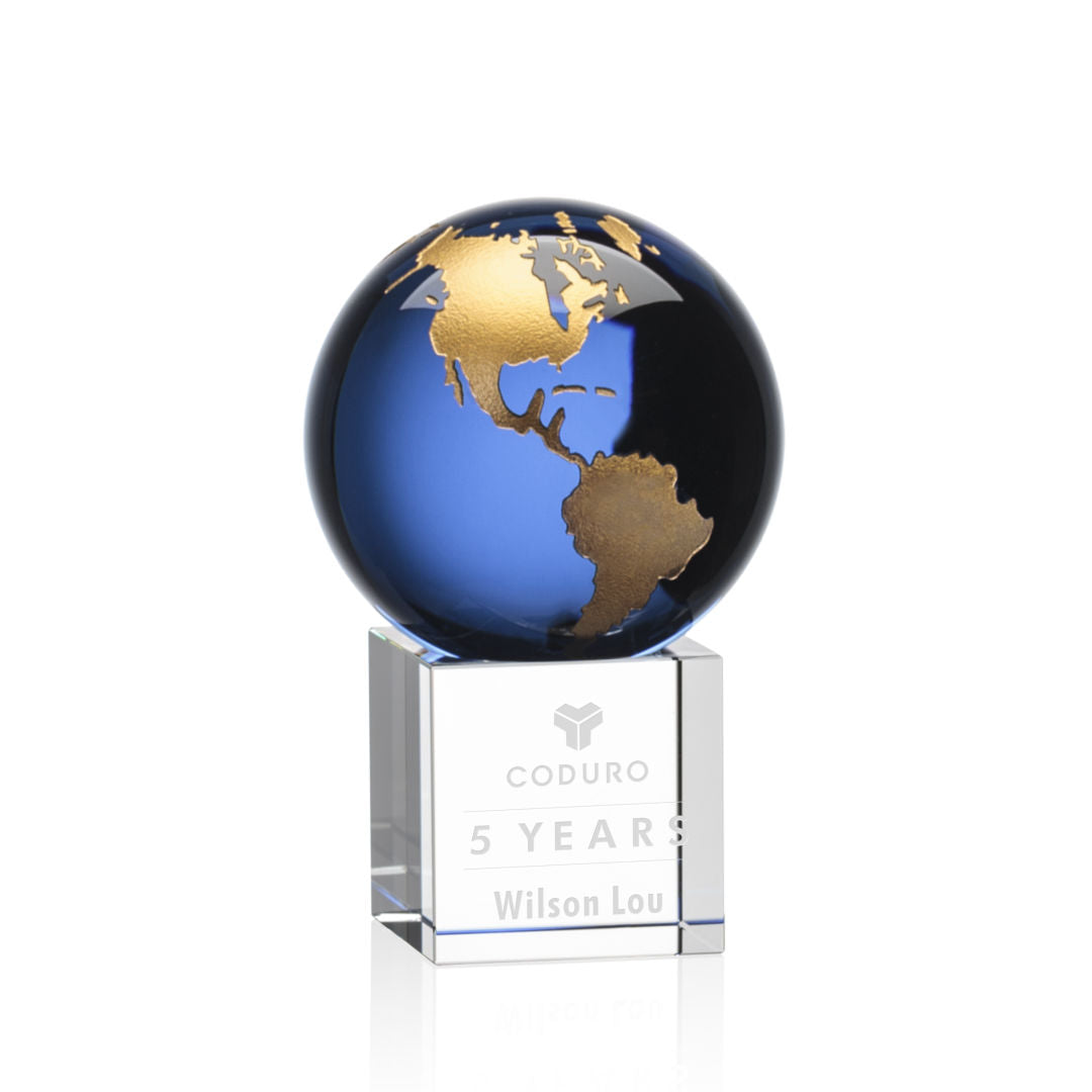 Haywood Globe Award - Blue/Gold — OPG8522-LG