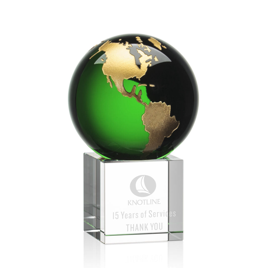 Haywood Globe Award - Green/Gold — OPG8523-GG