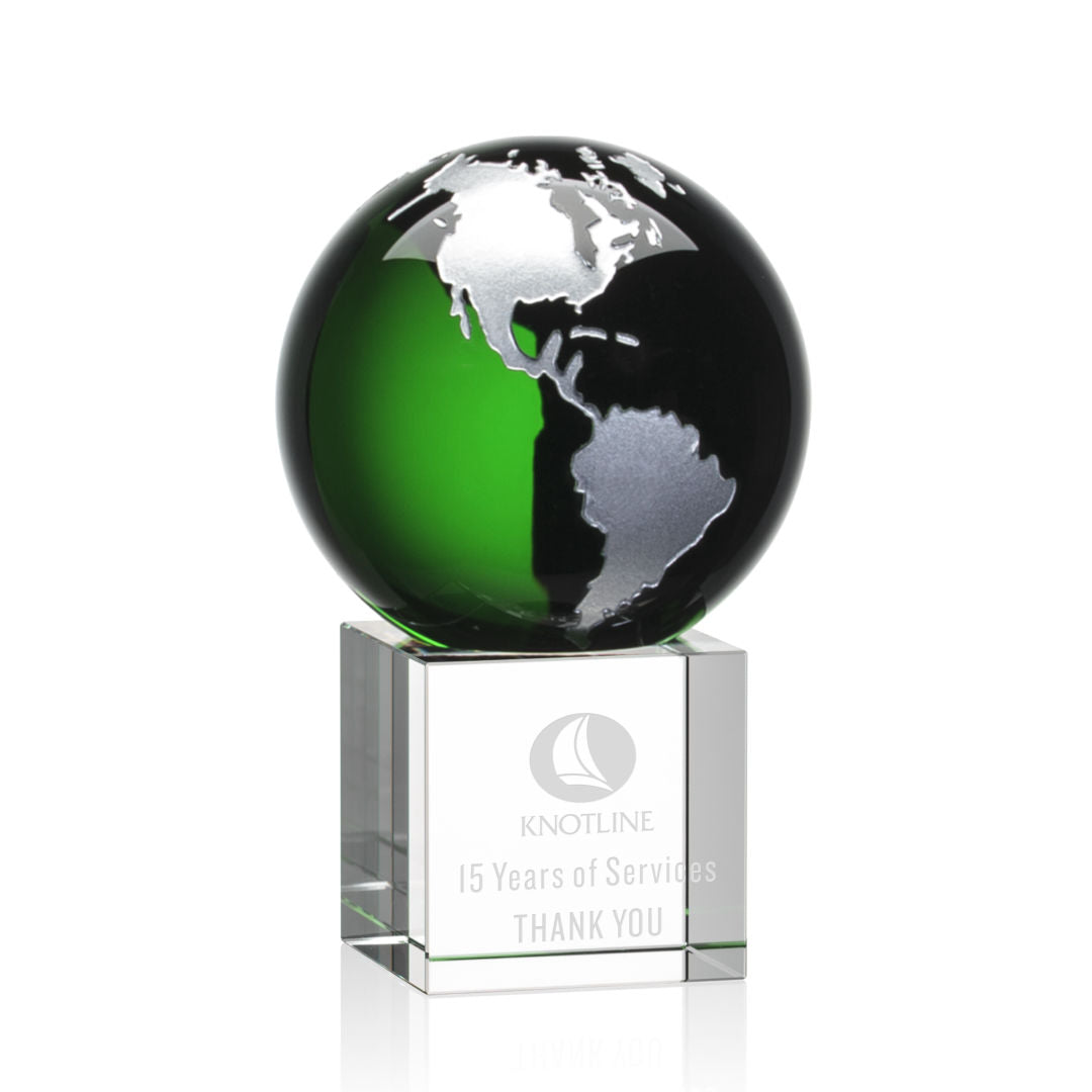 Haywood Globe Award - Green/Silver — OPG8523-GS