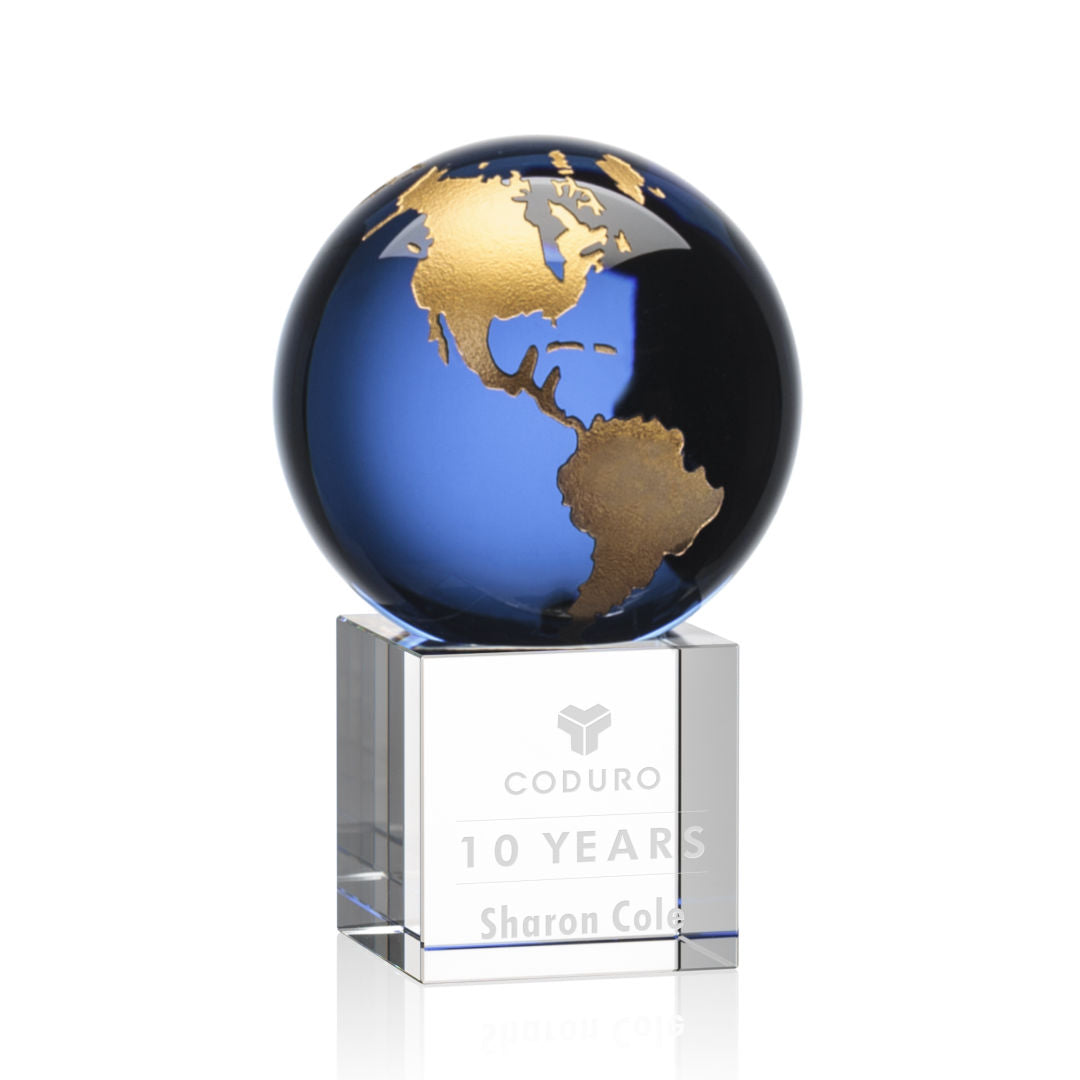 Haywood Globe Award - Blue/Gold — OPG8523-LG