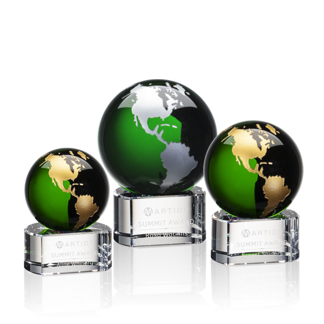Dundee Globe Award - Green/Gold — OPG853-GG