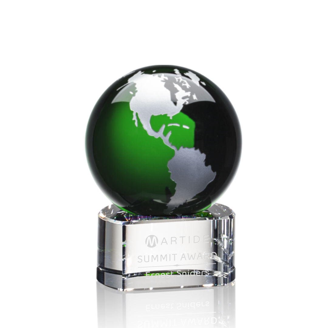Dundee Globe Award - Green/Silver — OPG8532-GS