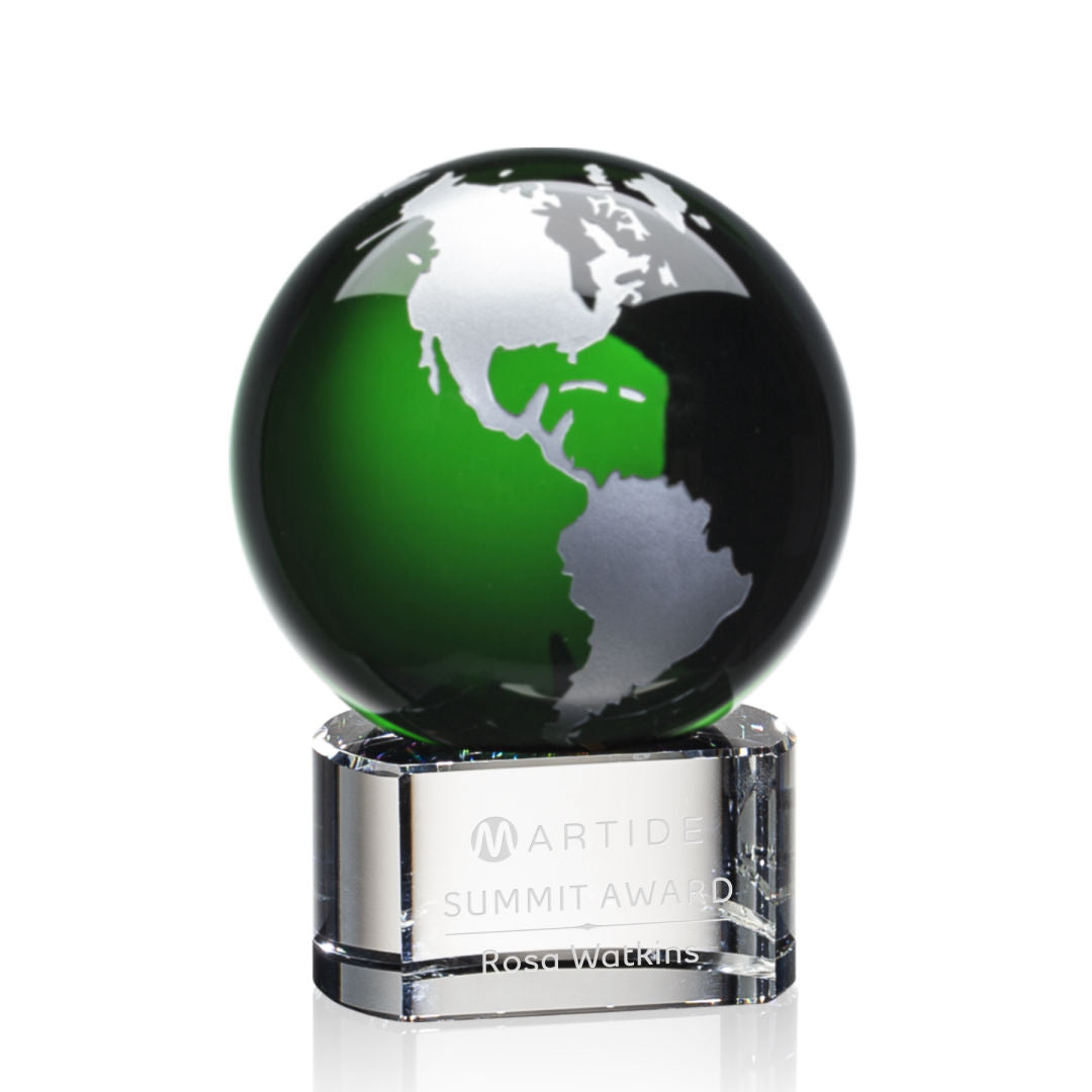 Dundee Globe Award - Green/Silver — OPG8533-GS