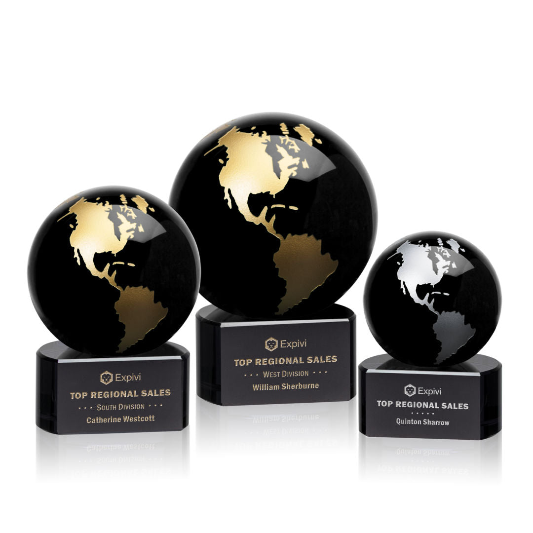 Marcana Globe Award - Black/Gold — OPG854-KG