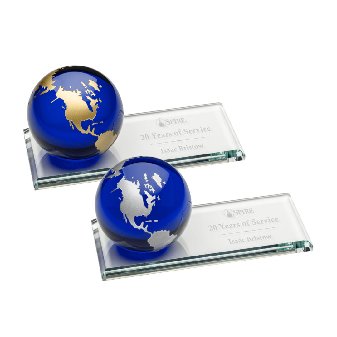 Fairfield Globe Award - Blue — OPG8552-L