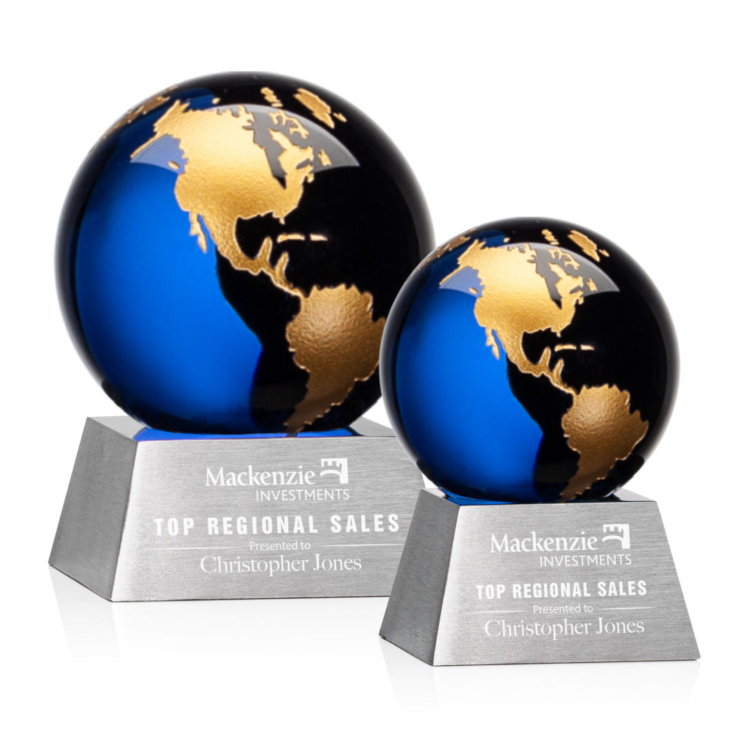 Ryegate Globe Award - Blue/Gold — OPG856-LG