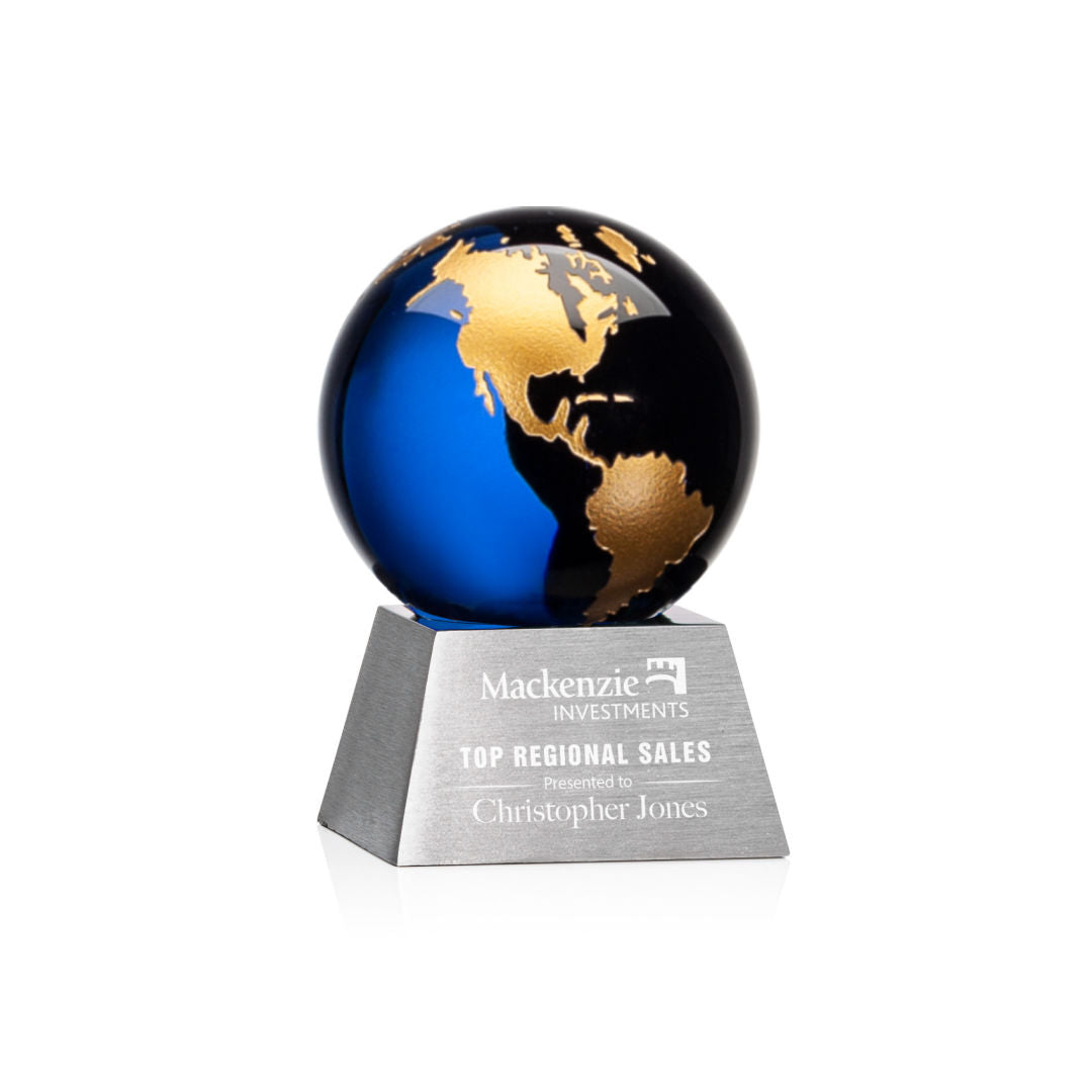 Ryegate Globe Award - Blue/Gold — OPG8562-LG
