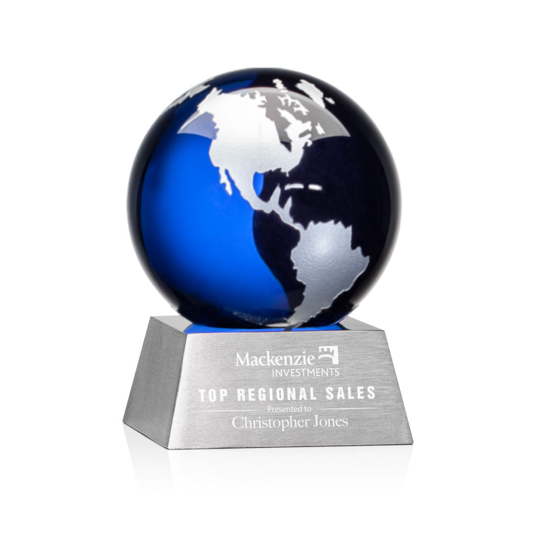 Ryegate Globe Award - Blue/Silver — OPG8563-LS