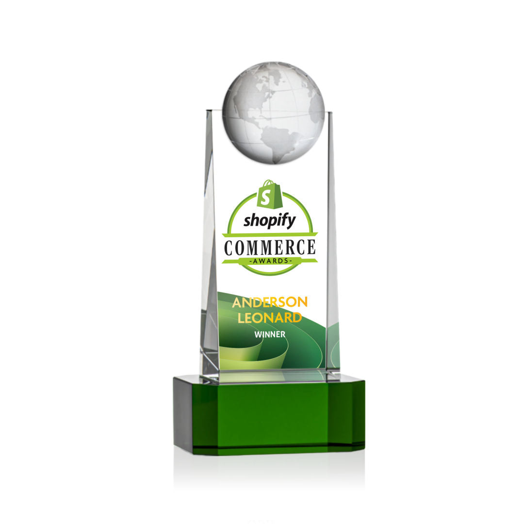 Sherbourne Globe VividPrint™ Award on Base