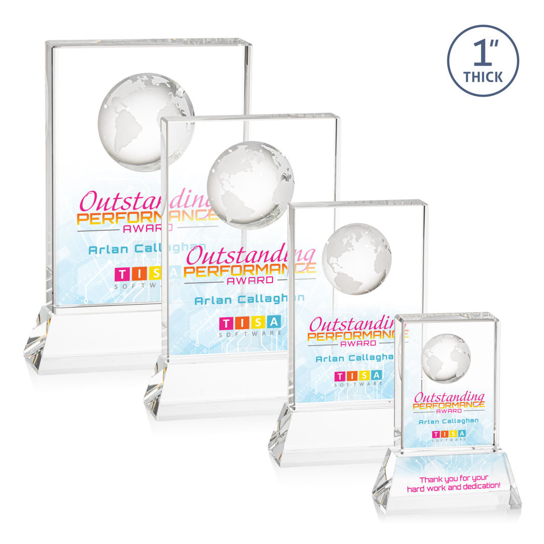 Ambassador VividPrint™ Award on Base - Clear — OPGV51-C