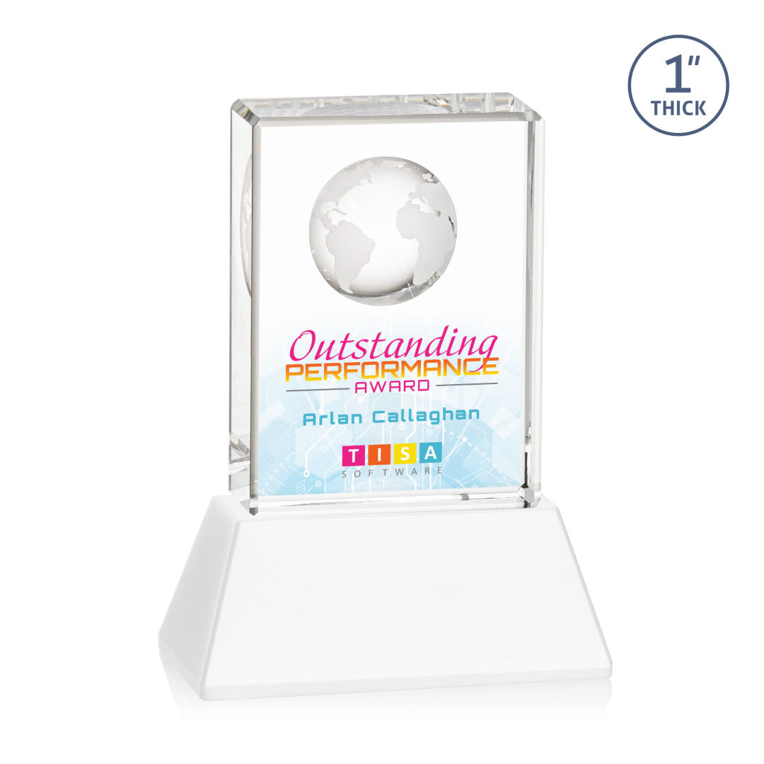 Ambassador VividPrint™ Award on Base - White