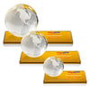Globe VividPrint™ Award on Rectangle Base