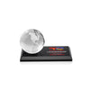 Globe VividPrint™ Award on Rectangle Base - Black