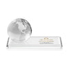 Globe VividPrint™ Award on Rectangle Base