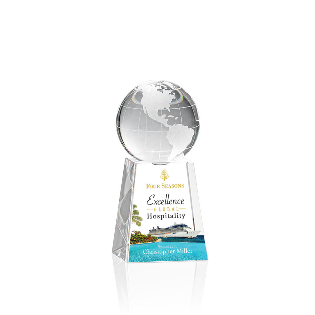 Globe on Tall Base VividPrint™ Award — OPGV791