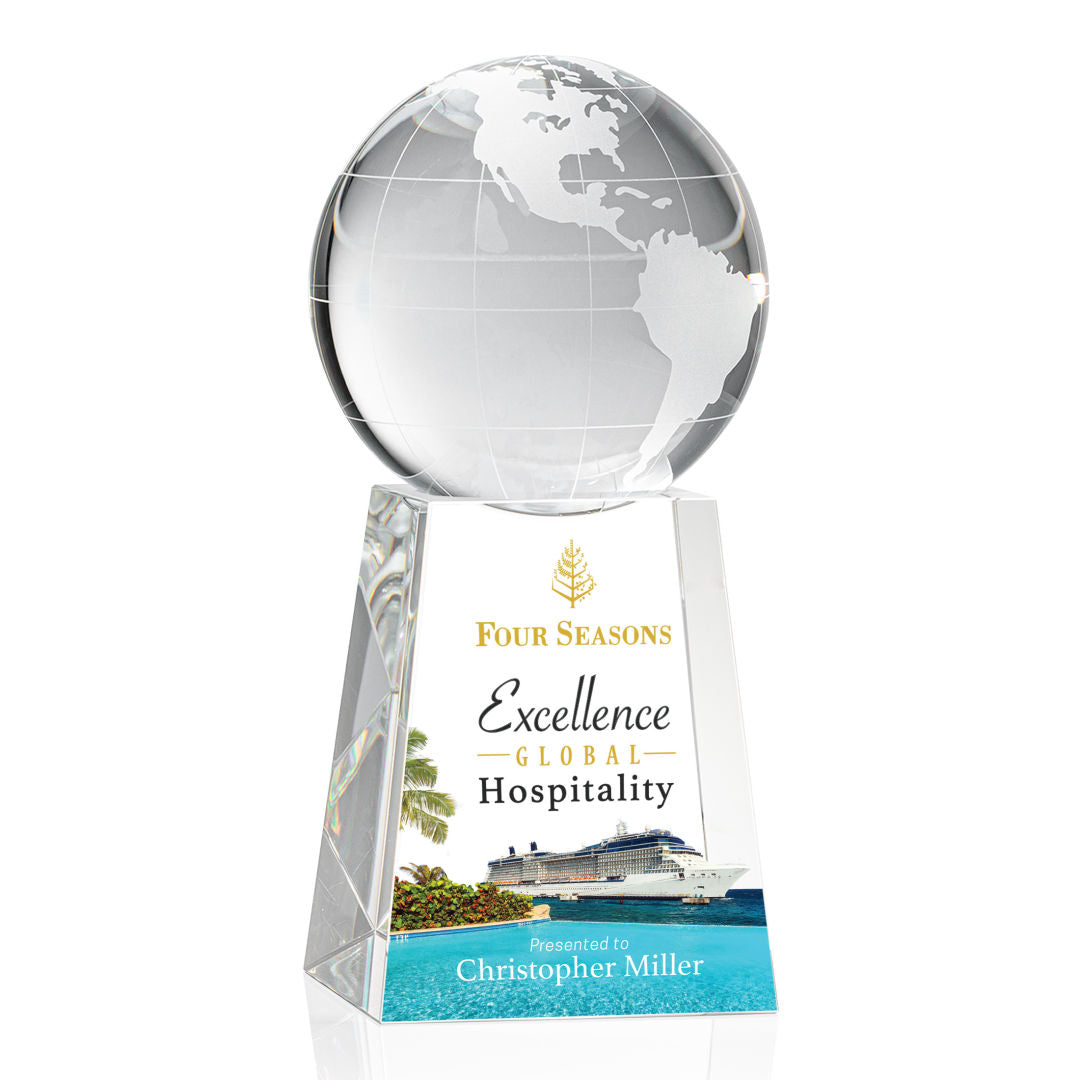 Globe on Tall Base VividPrint™ Award