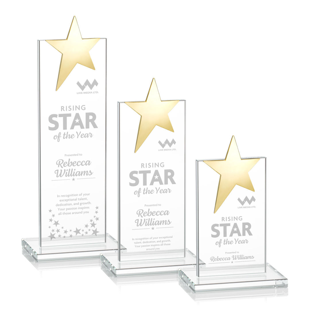 Bryanston Gold Star Award - Clear — OPS21-G