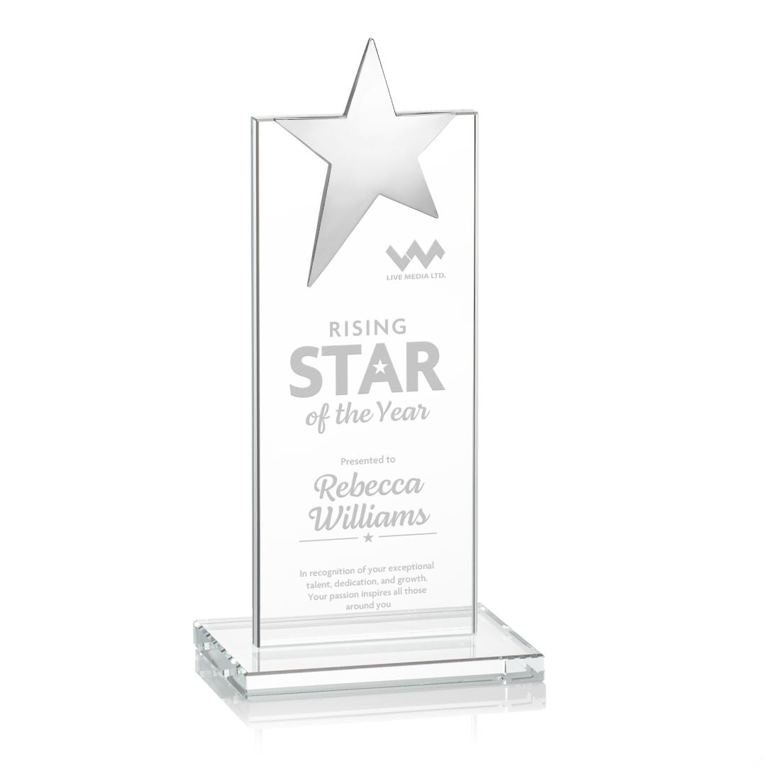 Bryanston Chrome Star Award - Clear — OPS212-C
