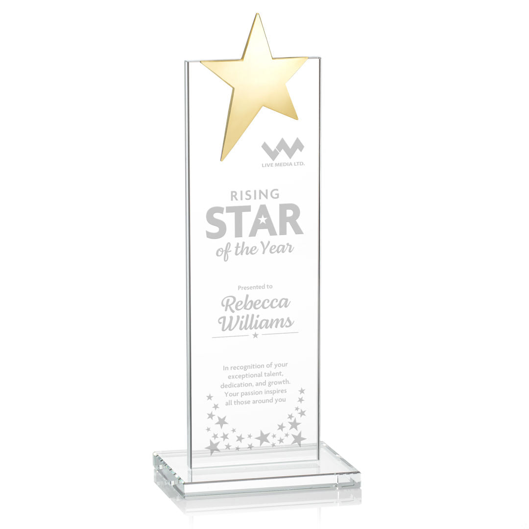 Bryanston Gold Star Award - Clear — OPS213-G