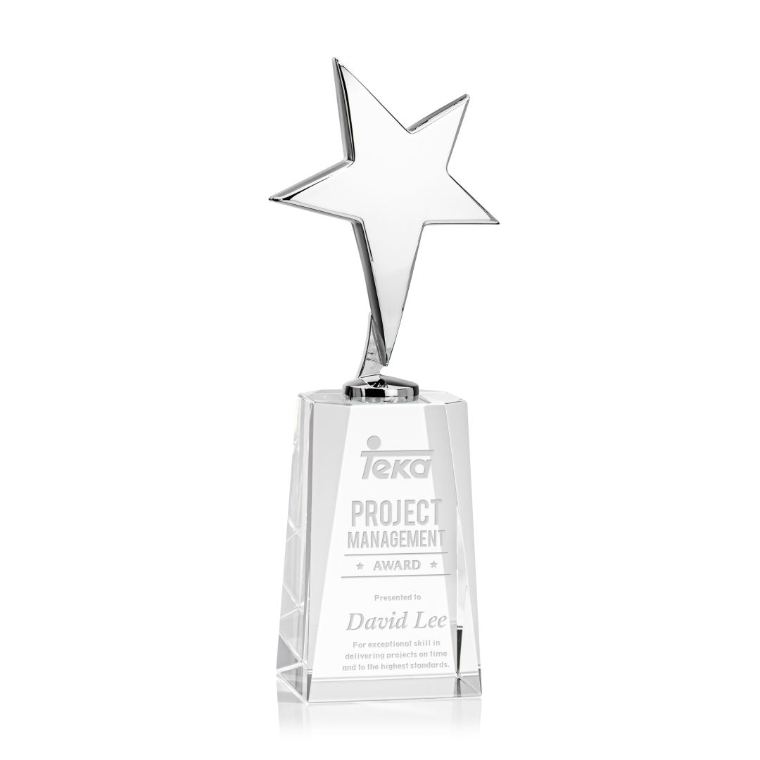 Tuscany Chrome Star on Cairns Base - Clear — OPS3101-CCN