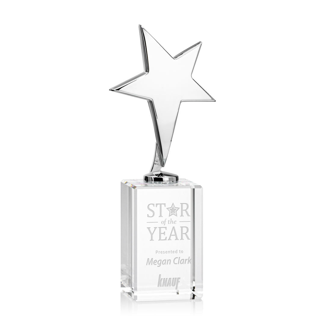 Tuscany Chrome Star on Lexington Base - Clear — OPS3101-CLT