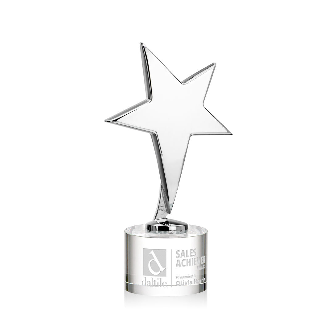 Tuscany Chrome Star on Marvel Base - Clear — OPS3101-CMC