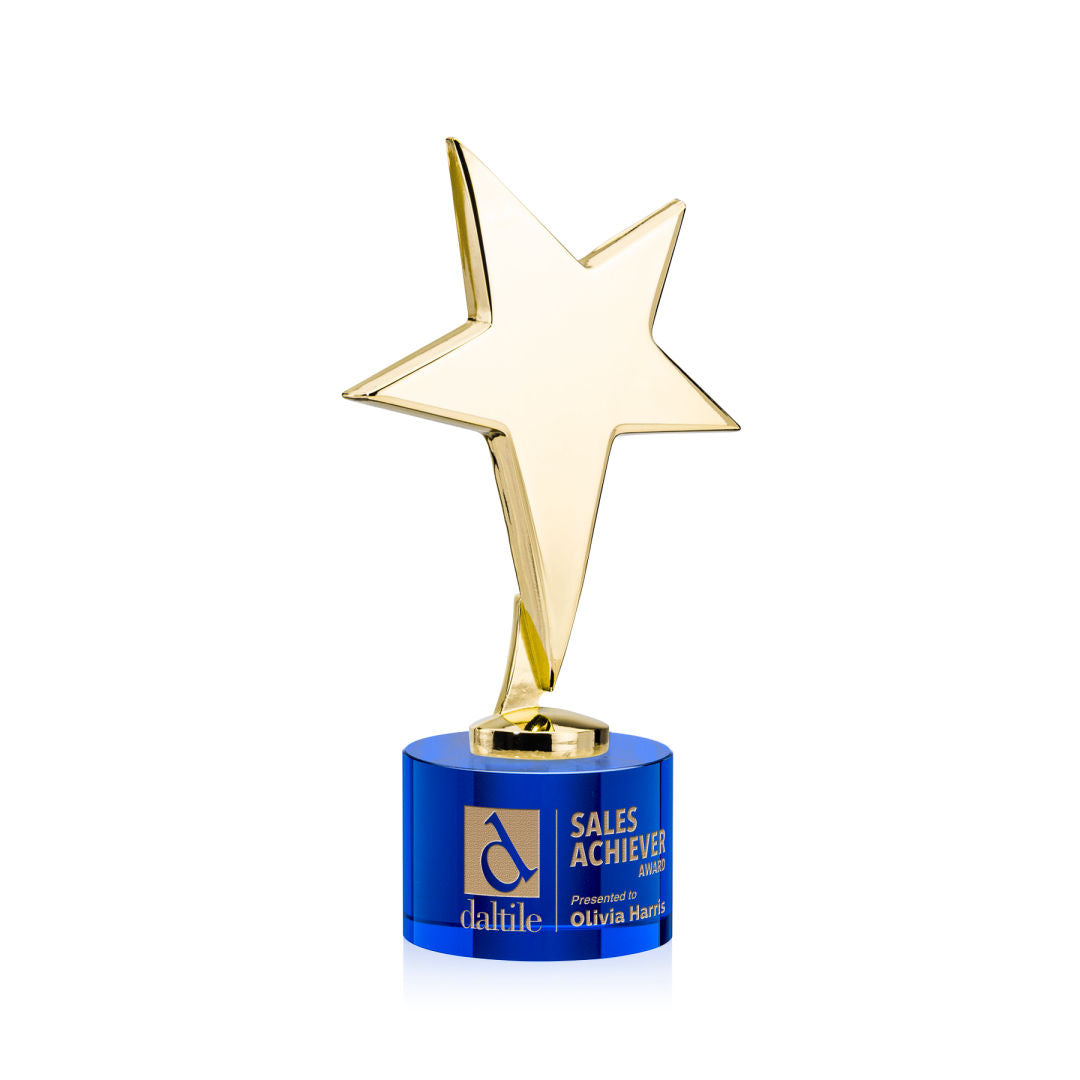 Tuscany Gold Star on Marvel Base - Blue