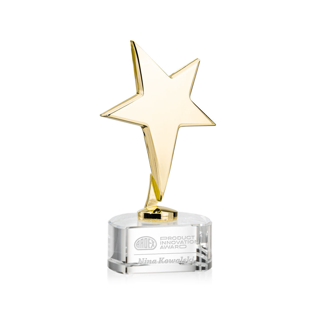 Tuscany Gold Star on Paragon Base - Clear — OPS3101-GPC