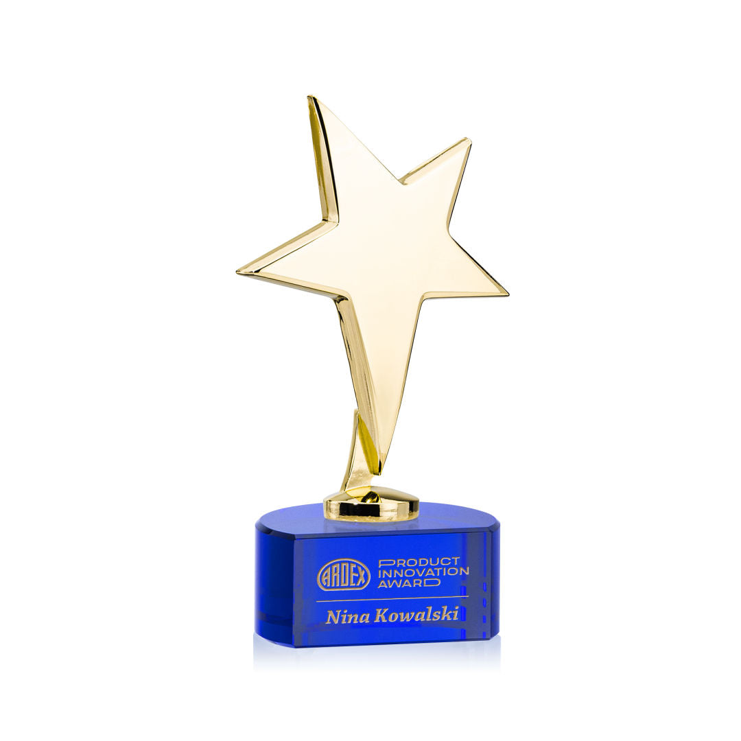 Tuscany Gold Star on Paragon Base - Blue — OPS3101-GPL