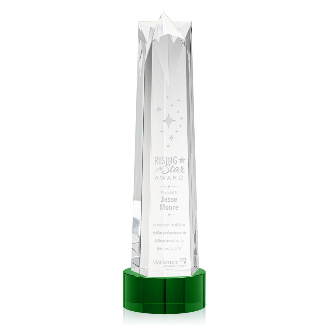 Ellesmere Star on Marvel Base - Green — OPS373-MG