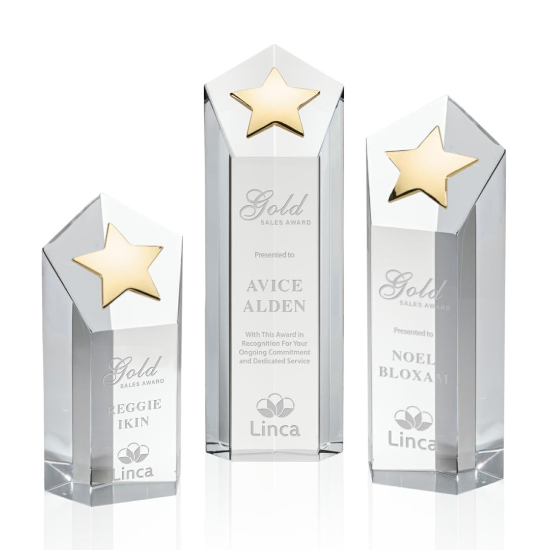 Dorchester Gold Star Award - Clear — OPS41-CG