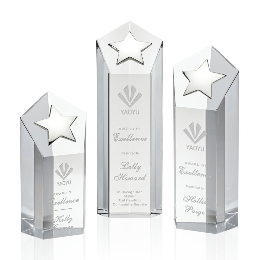 Dorchester Silver Star Award - Clear — OPS41-CS