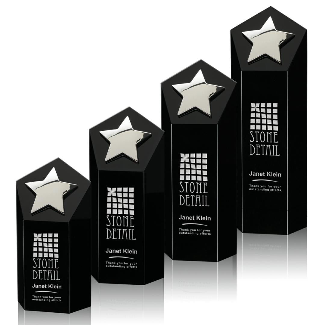 Dorchester Silver Star Award - Black — OPS41-KS